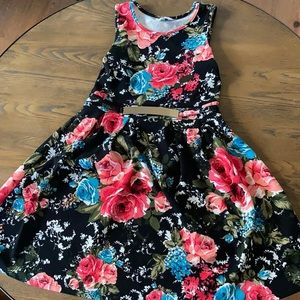 Floral sun dress for girl size 12 mint condition